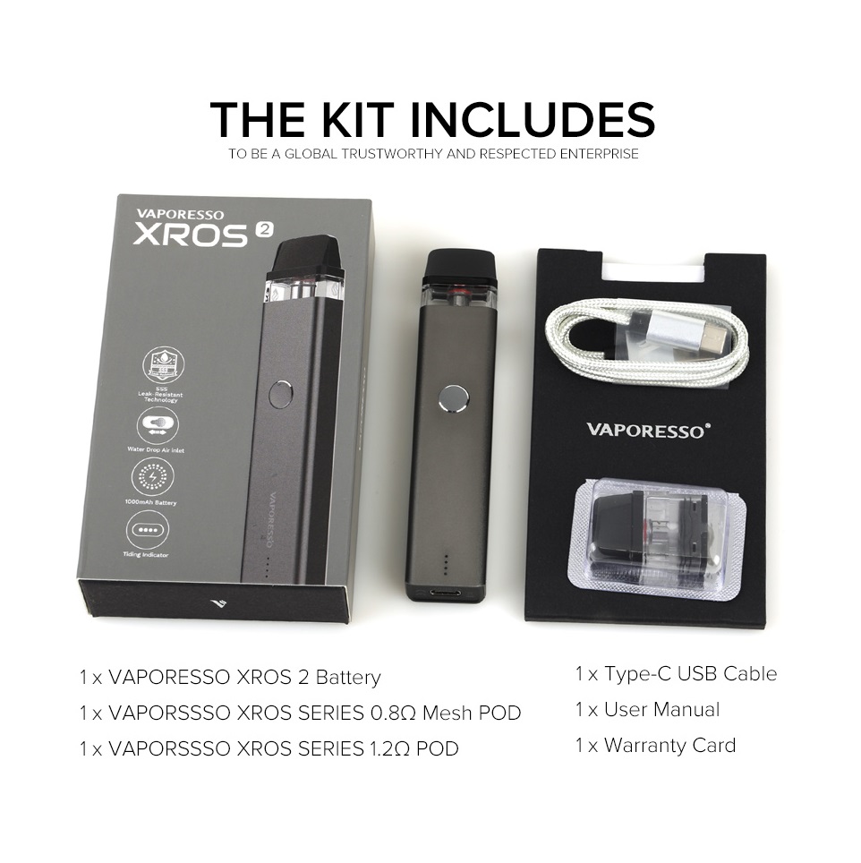 Vaporesso XROS 2 Pod Kit 1000mAh – Lebanon Vape Zone