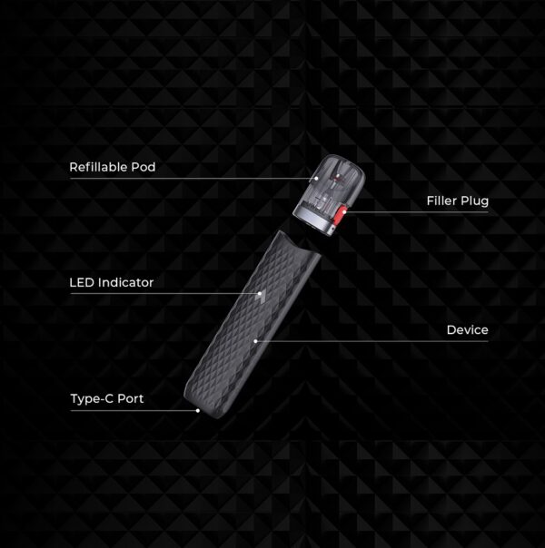 Uwell Popreel N1 Pod System Kit 520mAh 2ml - Image 3