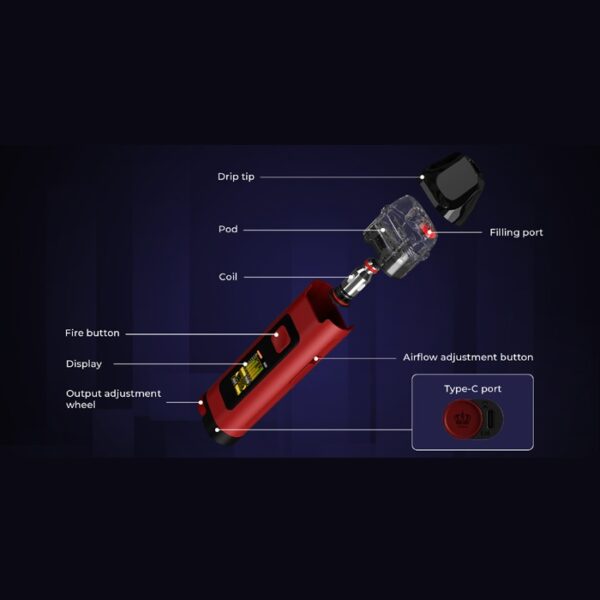 Uwell Crown D Pod Mod Kit Mah Ml Lebanon Vape Zone