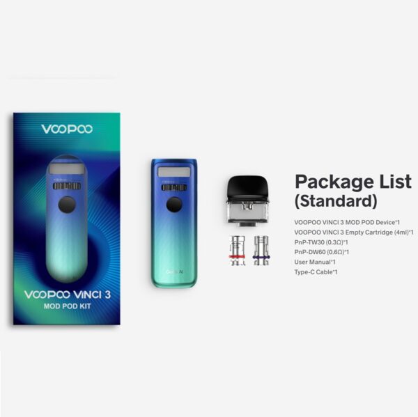 VOOPOO VINCI 3 Mod Pod Kit 1800mAh 4ml - Image 4