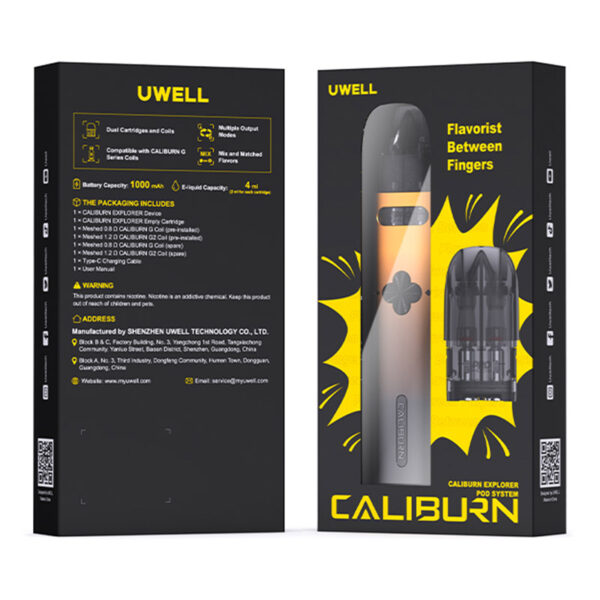 Uwell Caliburn Explorer Pod System Kit 1000mAh 4ml - Image 7