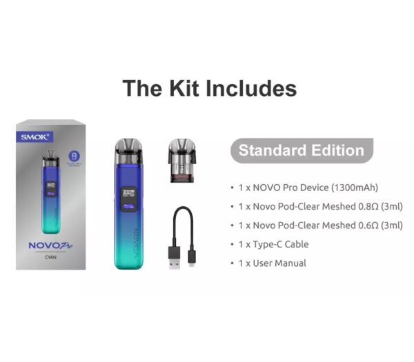 SMOK NOVO Pro Pod System Kit 1300mAh 3ml - Image 3