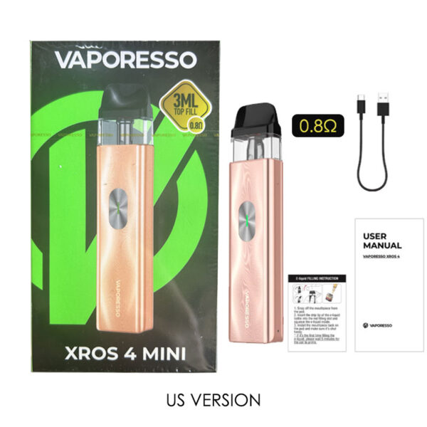 Vaporesso XROS 4 Mini Pod System Kit 1000mAh 3ml - Image 3