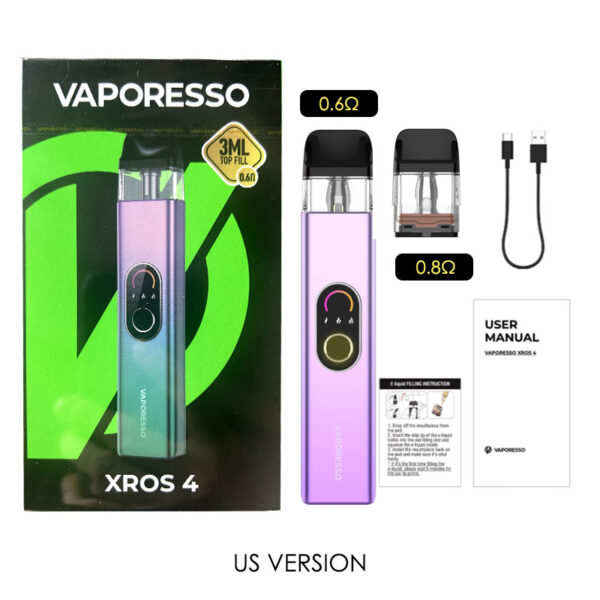 Vaporesso XROS 4 Pod System Kit 1000mAh 3ml - Image 3