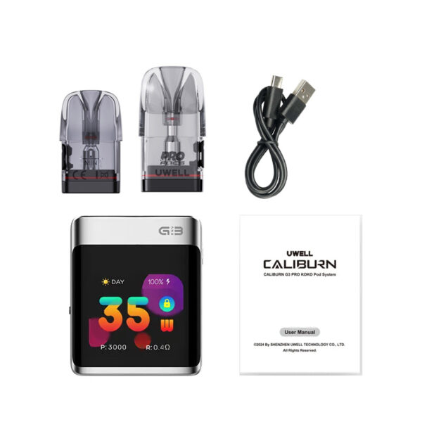 Uwell Caliburn G3 Pro KOKO Pod System Kit 1250mAh 3ml - Image 5