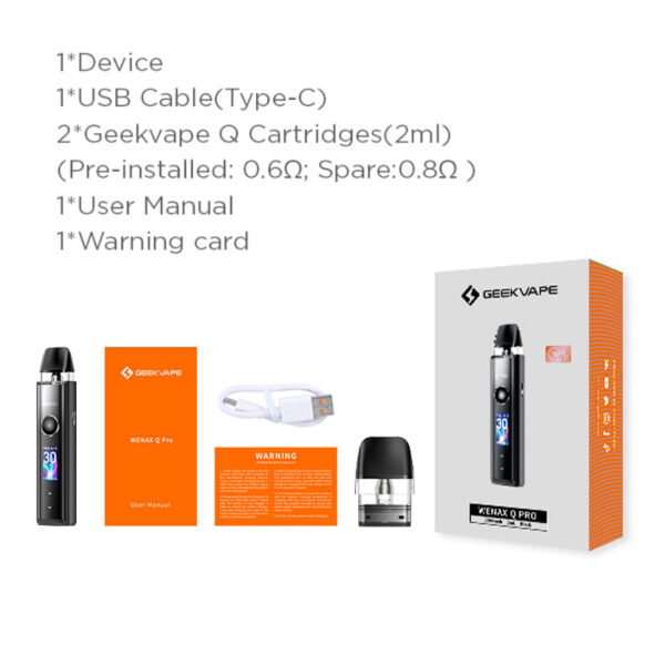 GeekVape Wenax Q Pro Pod System Kit 1200mAh 2ml - Image 3