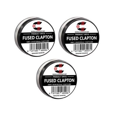 Coilology Pre-built Fused Clapton Coils 10pcs