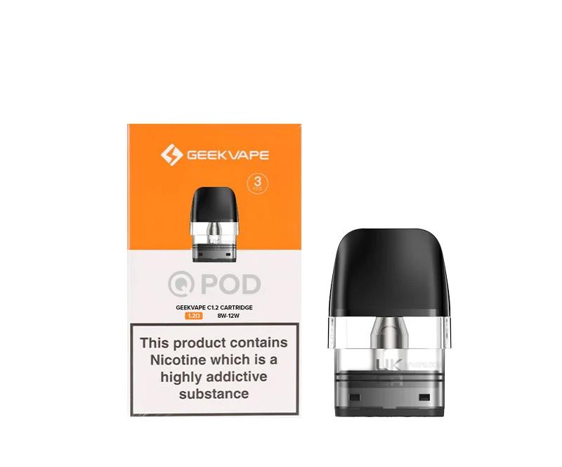 Geekvape Q Pod Cartridge for Sonder Q Kit / Wenax Q Kit / AQ Kit 2ml (3pcs)