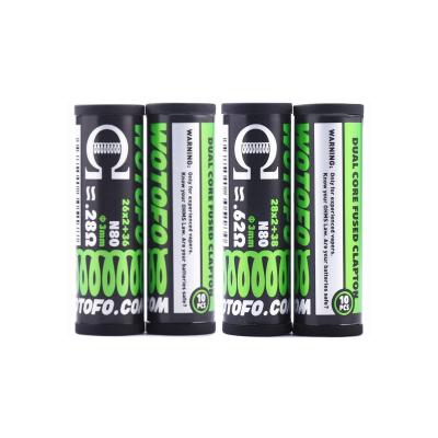 Wotofo Dual Core Fused Clapton Prebuilt Coils (10pcs)